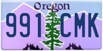 OR license plate 991CMK
