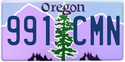 OR license plate 991CMN