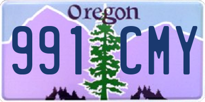 OR license plate 991CMY