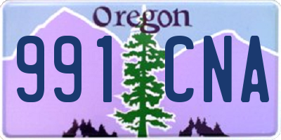 OR license plate 991CNA
