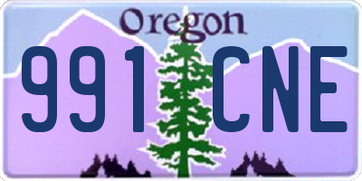 OR license plate 991CNE