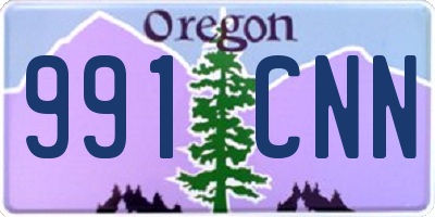 OR license plate 991CNN