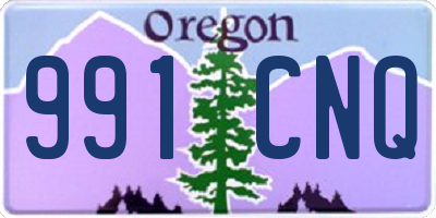 OR license plate 991CNQ