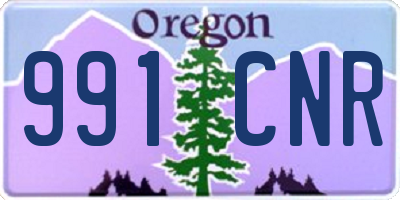 OR license plate 991CNR