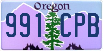 OR license plate 991CPB