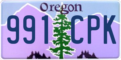 OR license plate 991CPK