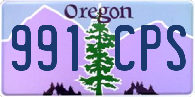 OR license plate 991CPS