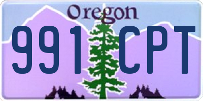 OR license plate 991CPT