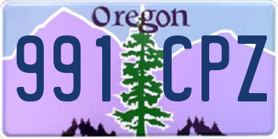 OR license plate 991CPZ