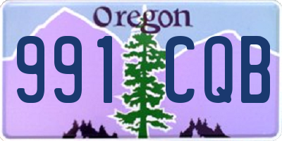 OR license plate 991CQB