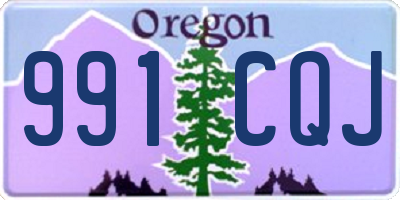 OR license plate 991CQJ
