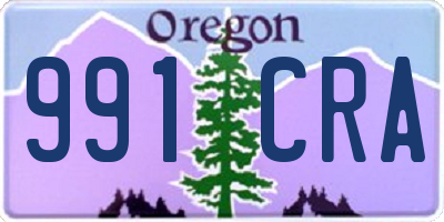 OR license plate 991CRA