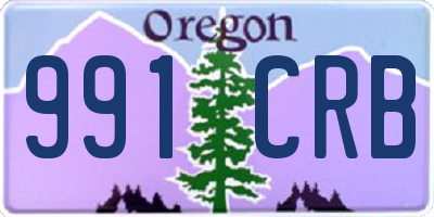 OR license plate 991CRB