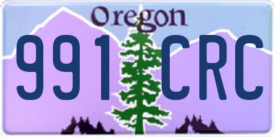OR license plate 991CRC