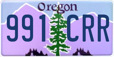 OR license plate 991CRR