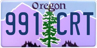 OR license plate 991CRT