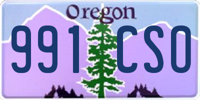 OR license plate 991CSO