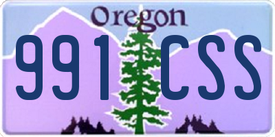 OR license plate 991CSS