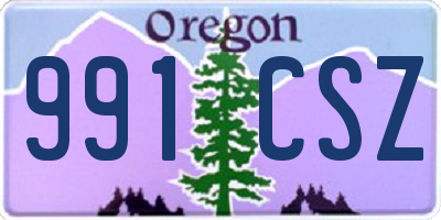 OR license plate 991CSZ