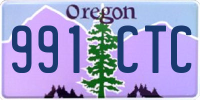 OR license plate 991CTC