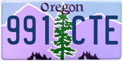 OR license plate 991CTE