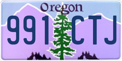 OR license plate 991CTJ