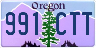 OR license plate 991CTT