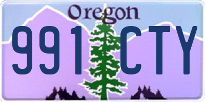 OR license plate 991CTY
