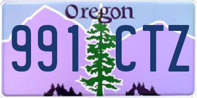 OR license plate 991CTZ