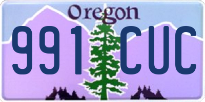 OR license plate 991CUC