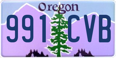 OR license plate 991CVB