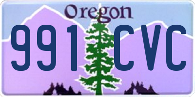 OR license plate 991CVC