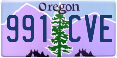 OR license plate 991CVE