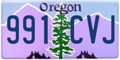 OR license plate 991CVJ