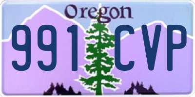 OR license plate 991CVP