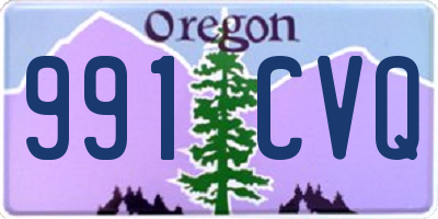 OR license plate 991CVQ