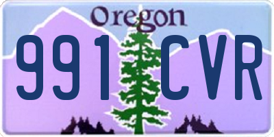 OR license plate 991CVR