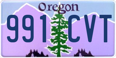 OR license plate 991CVT