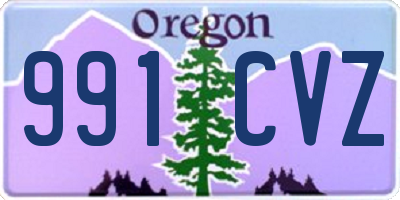 OR license plate 991CVZ