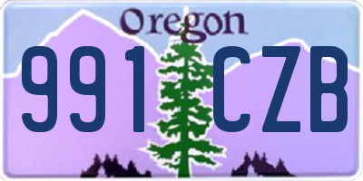 OR license plate 991CZB