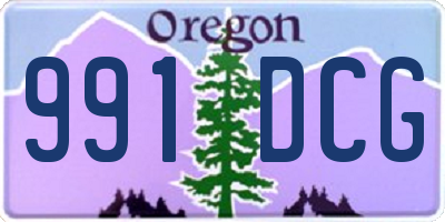 OR license plate 991DCG