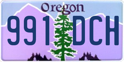 OR license plate 991DCH