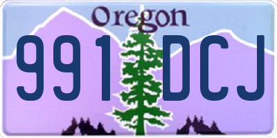 OR license plate 991DCJ