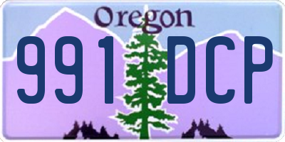 OR license plate 991DCP