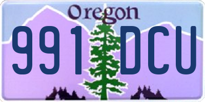 OR license plate 991DCU
