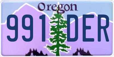 OR license plate 991DER