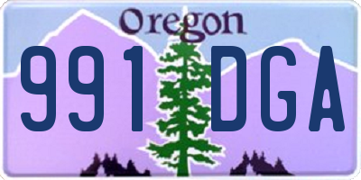 OR license plate 991DGA