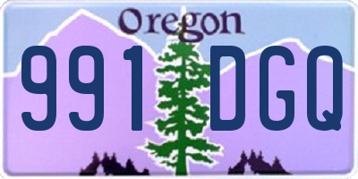 OR license plate 991DGQ