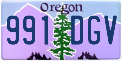 OR license plate 991DGV