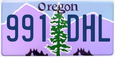 OR license plate 991DHL